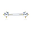 Round Shaped CZ Intimate Piercing INT-03